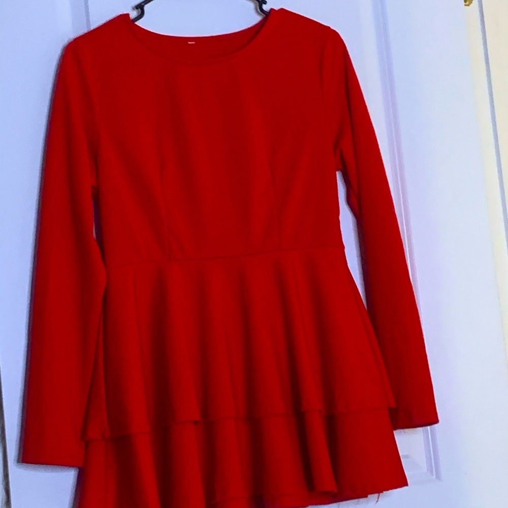 Red blouse